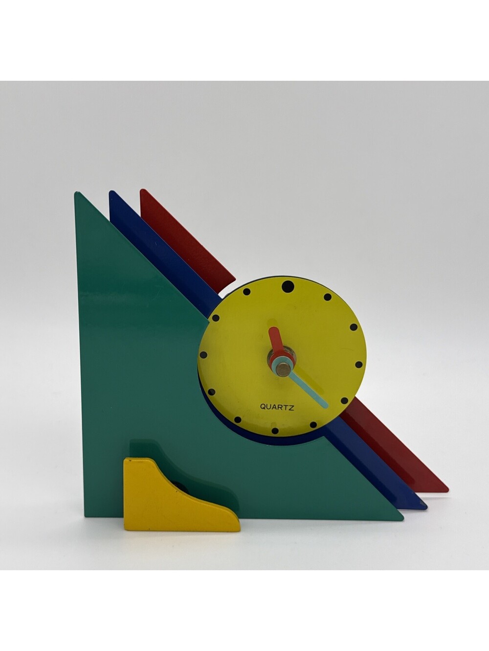 1980s Multicolor Stacked Desk or Mantel Clock does not work check description
